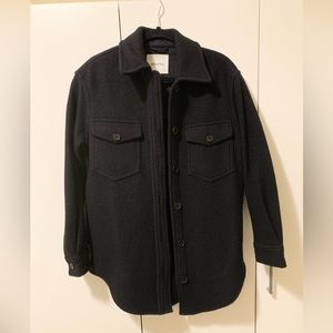 Black Aritzia Ganna Shirt Jacket